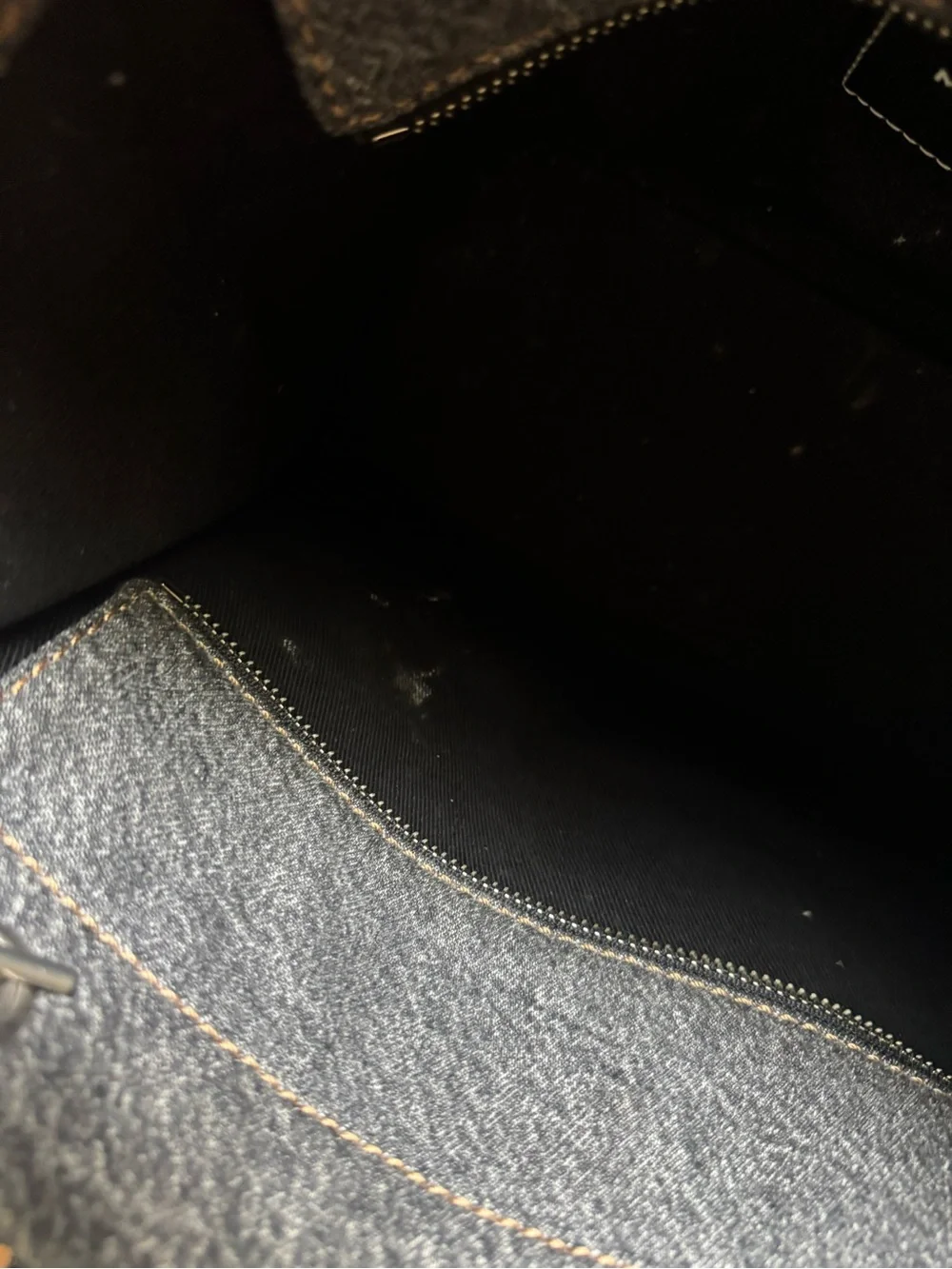 Marc Jacob’s The Denim Chain Medium Black Wash Tote Bag